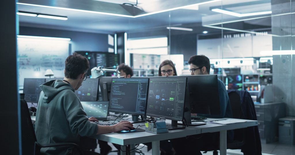 office with several computers